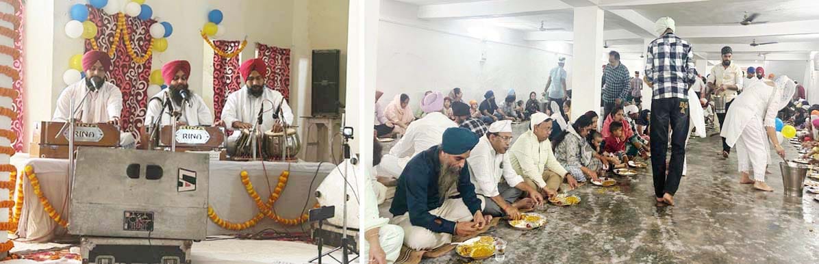 नानक आया नानक आया, कल तारण गुरु नानक आया धूामधाम से मनाई गई गुरूनानक जयंती,प्रकाश पर्व के साथ संगत में हुआ लंगर का आयोजन