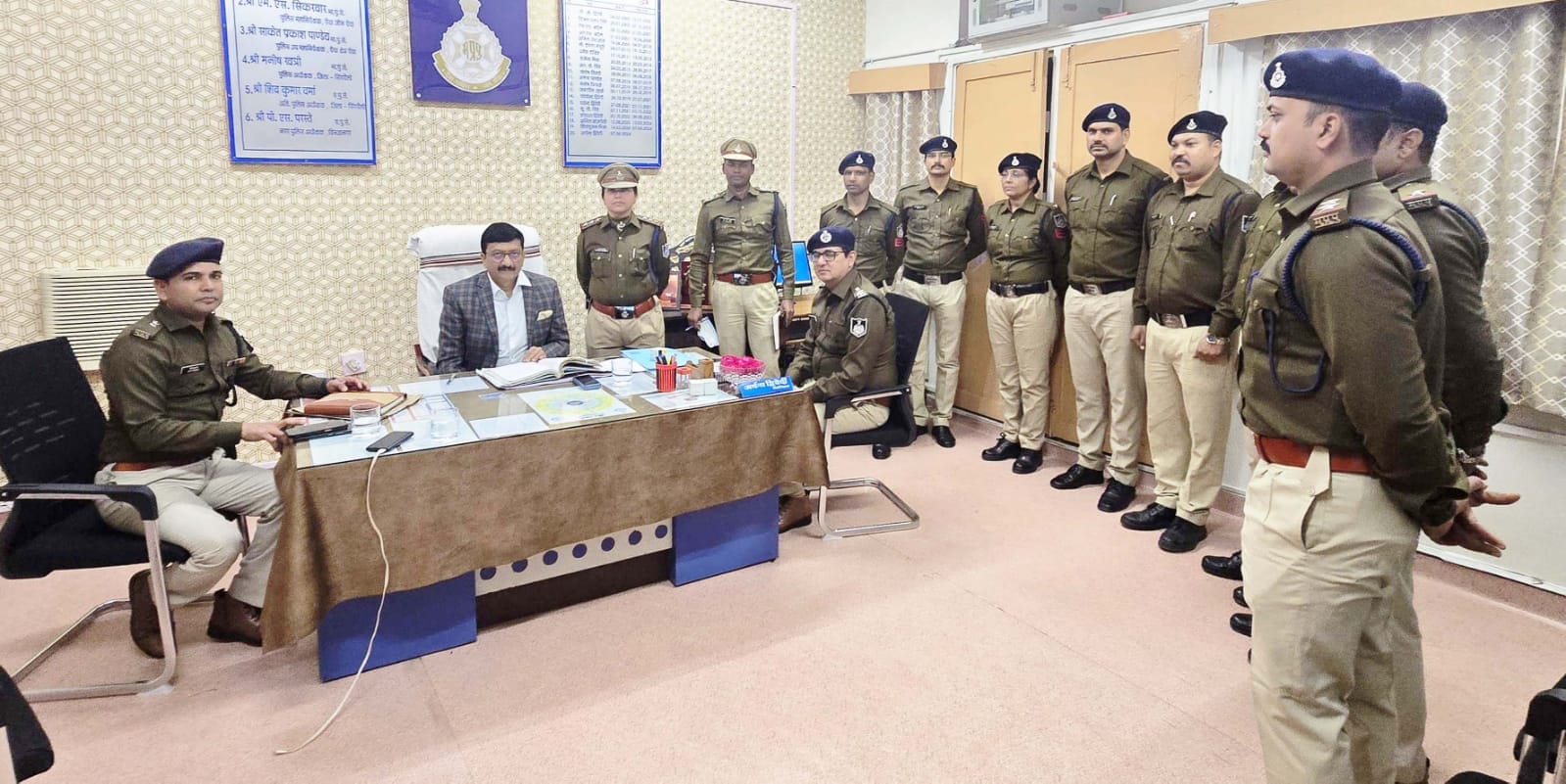 आईजी ने विंध्यनगर थाना का किया वार्षिक निरीक्षण