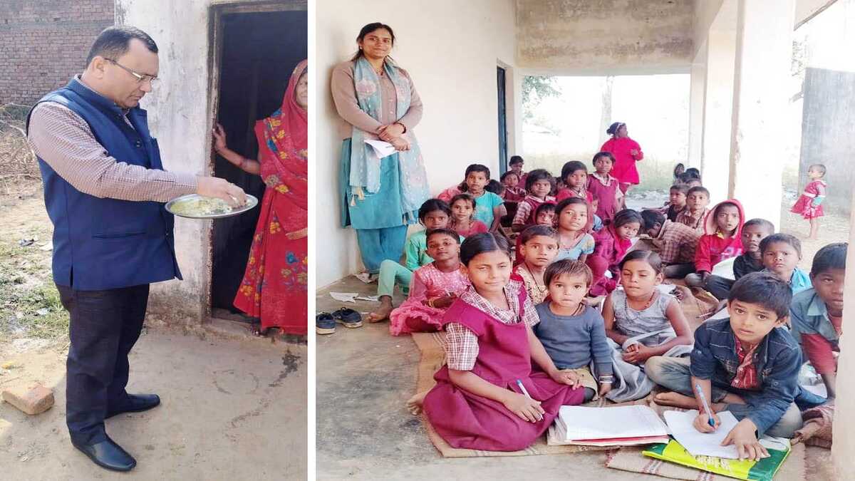 शिक्षक डायरी नही थी बनी, जिला शिक्षा अधिकारी नाराज